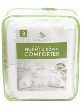 Natural Home Premium Feather & Down Comforter - White
